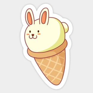 Bunny-lla Ice Cream Sticker